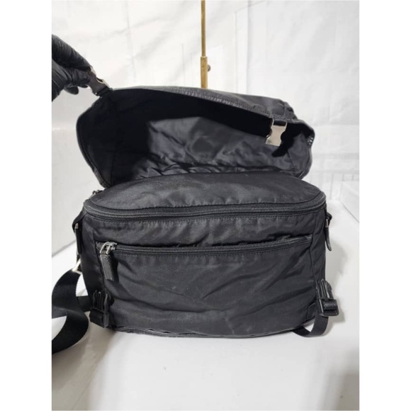 Authentic PRADA Nylon Tessuto Montagna Messenger Bag Black - Picture 7 of 15